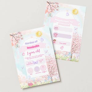 Editable Garden Birthday Party Invitation, Any Age Celebration, Editable Vintage Garden Template, Printable, Instant Download #3306