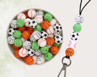 Chaveiro de bola esportiva - Futebol, Beisebol, Basquete, Tênis e Vôlei | Design personalizado