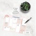 Minimalist Boho Rainbow Week and Day Planner A4, Canva Template ...