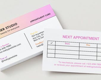 Tarjeta de recordatorio de citas minimalista moderna, tarjeta de recordatorio de citas DIY, editable, personalizable, imprimible, descarga instantánea, n.° 04