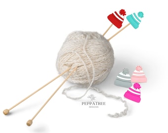 Beanie Knitting Needle Stoppers Silicone | Knitted Hat | Stitch stoppers | Silicone | AU | 2 pack