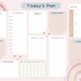 Minimalist Boho Rainbow Week and Day Planner A4, Canva Template ...