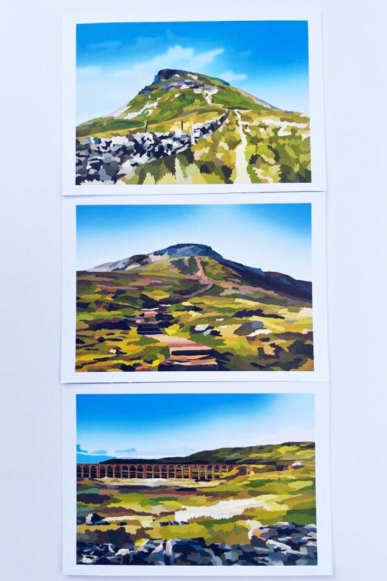 Yorkshire 3 Peaks Challenge Postcard Bundle A6 Prints Wall Etsy