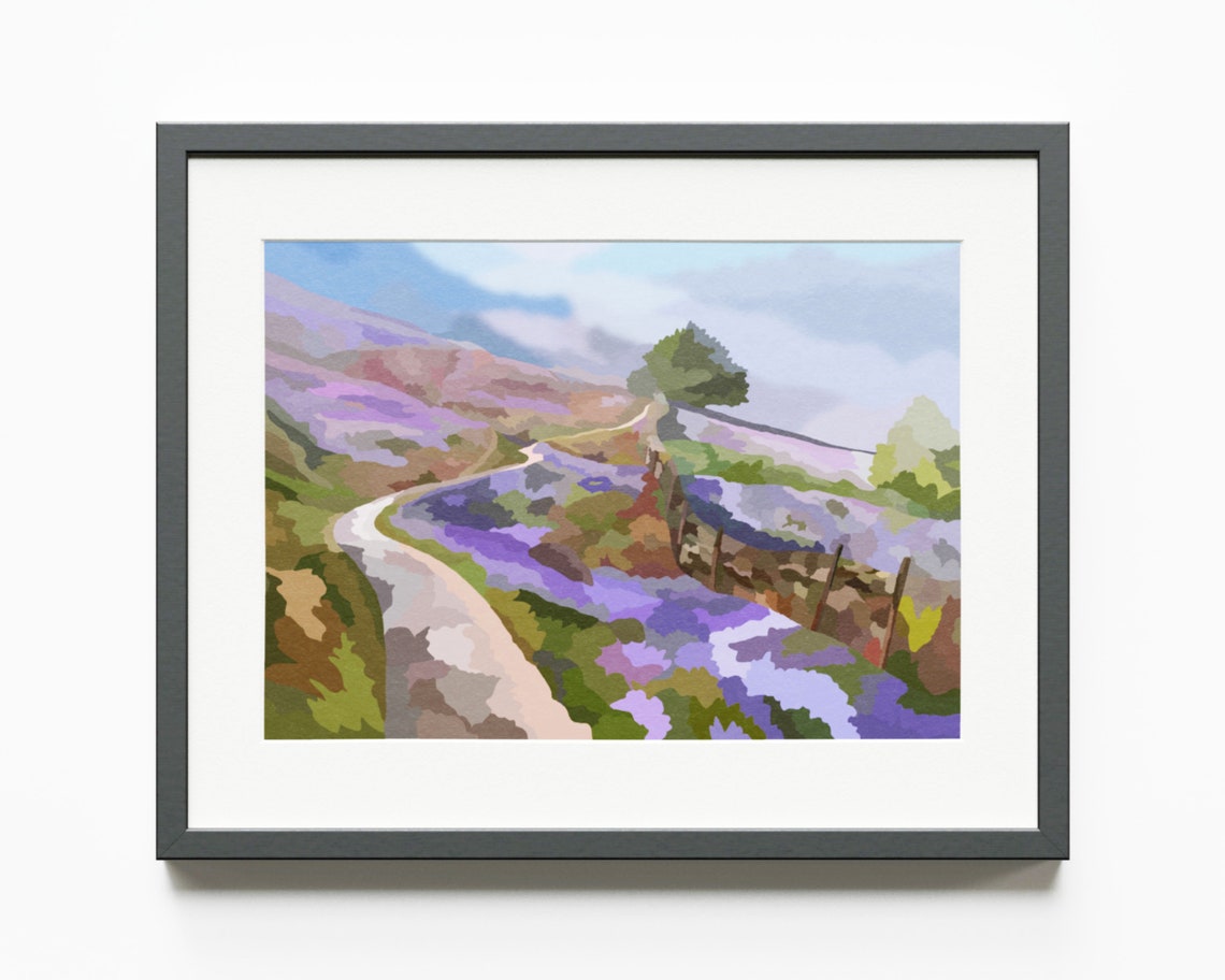 Lake District Wall Art Print Loughrigg Fell Ambleside Etsy