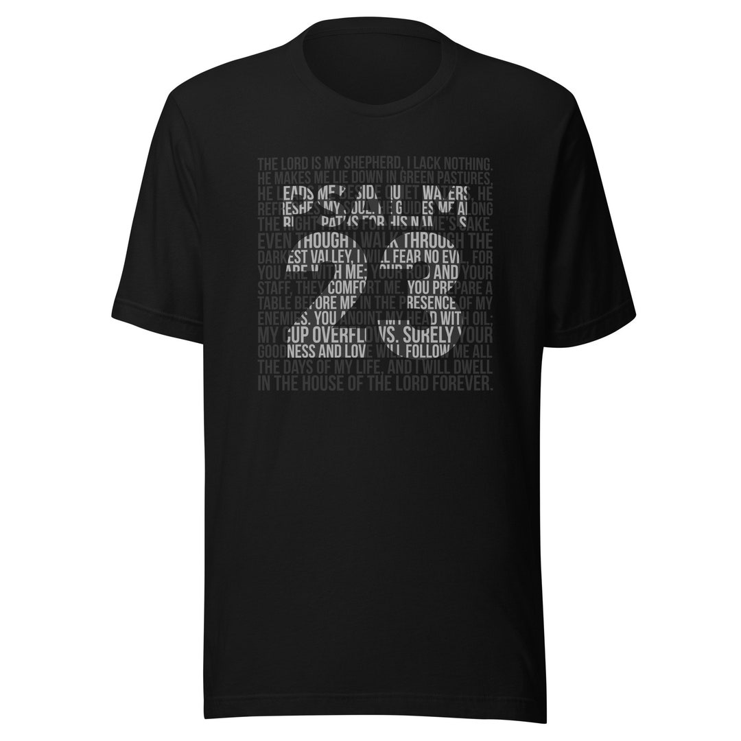 Psalm 23 Bible Verse Christian Apparel Christian Clothing Typography psalm-23-bible-verse-christian-apparel-christian-clothing-typography