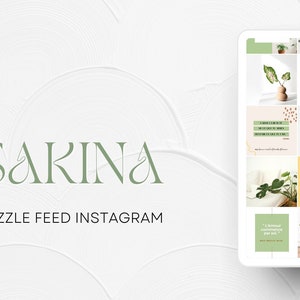 Puzzle Feed Instagram SAKINA 21 Posts | Templates CANVA en FRANÇAIS - Spiritual Inspiration.