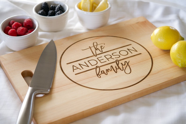 Personalized Cutting Board With Handle Custom Cutting Board Etsy