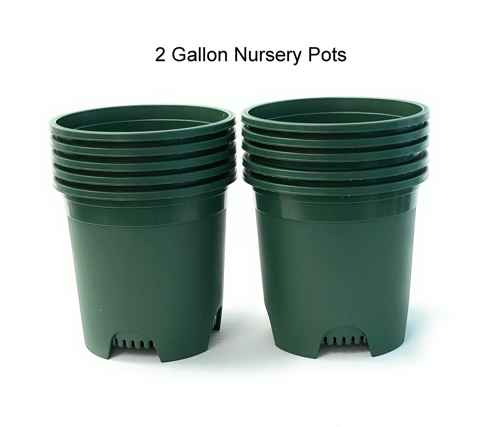 2 Gallon Nursery Pot Plastic 10pack Planter Pots Pot Liners Etsy