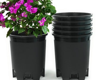 5 Gallon Nursery Pot 11 Inch Premium Plastic Planters for Large Plants Gardening Flower Vegetables