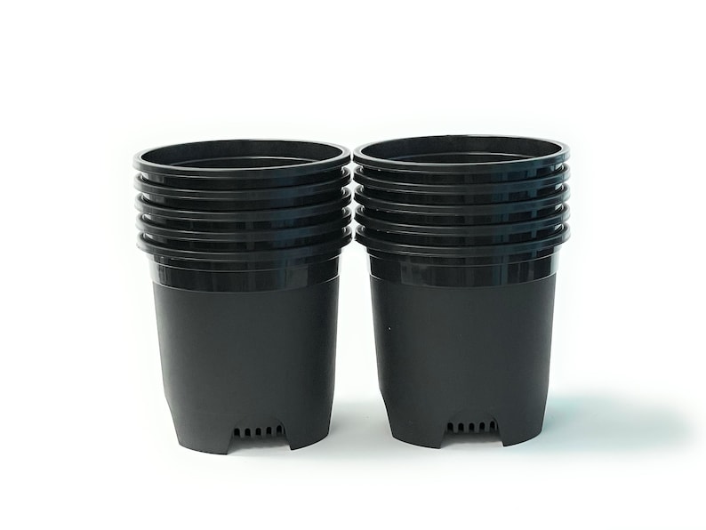 2 Gallon Nursery Pot Plastic 10pack Planter Pots Pot Liners Etsy