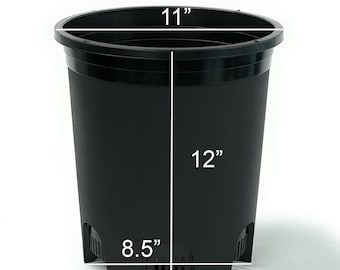 5 Gallon Nursery Pot 11 Inch Premium Plastic Planters for Large Plants  Gardening Flower Vegetables - Etsy