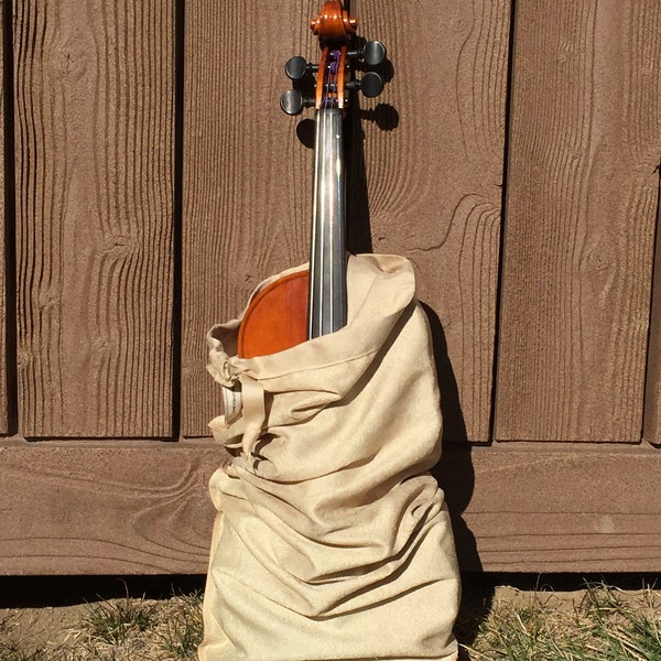 Vintage Wheat Floral & Paisley Silk Violin Bag