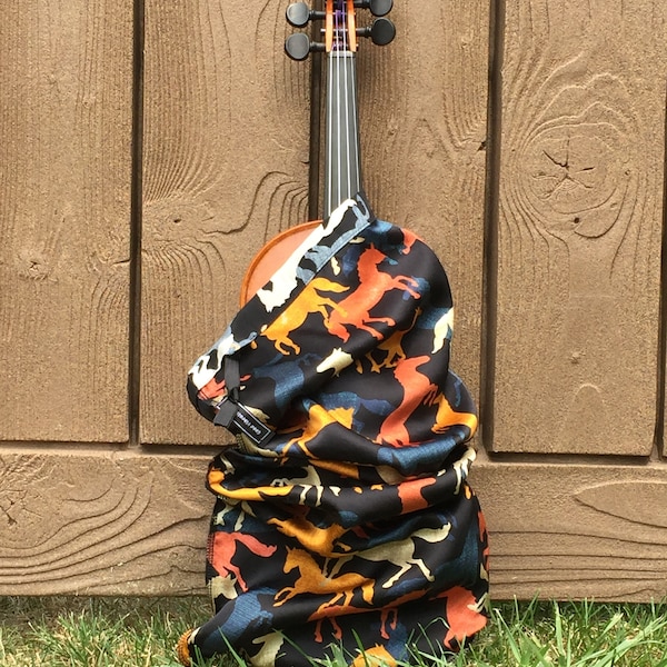 Wild Horses Silk Violin Bag