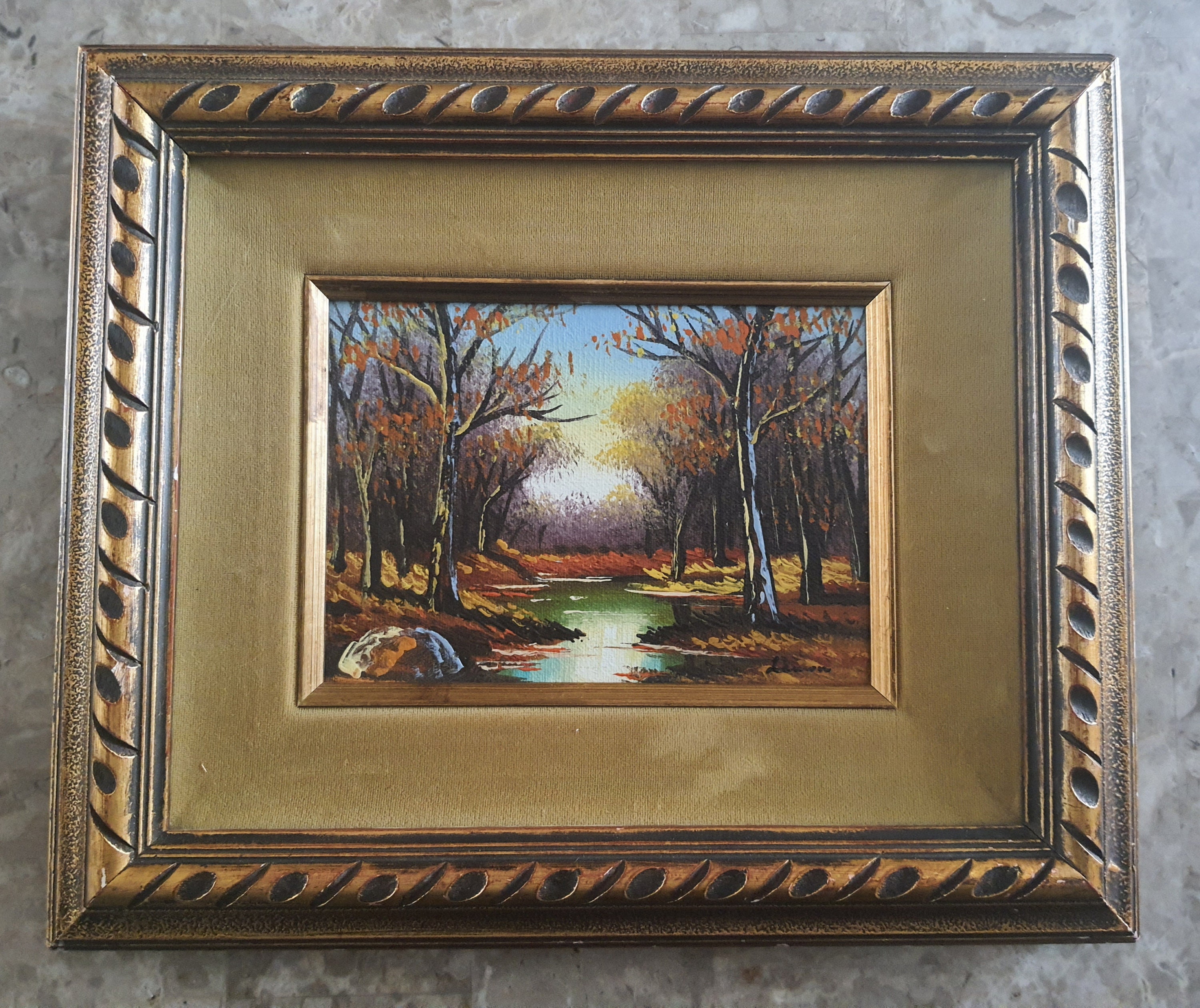 Autumn Pond Oil Painting | Etsy