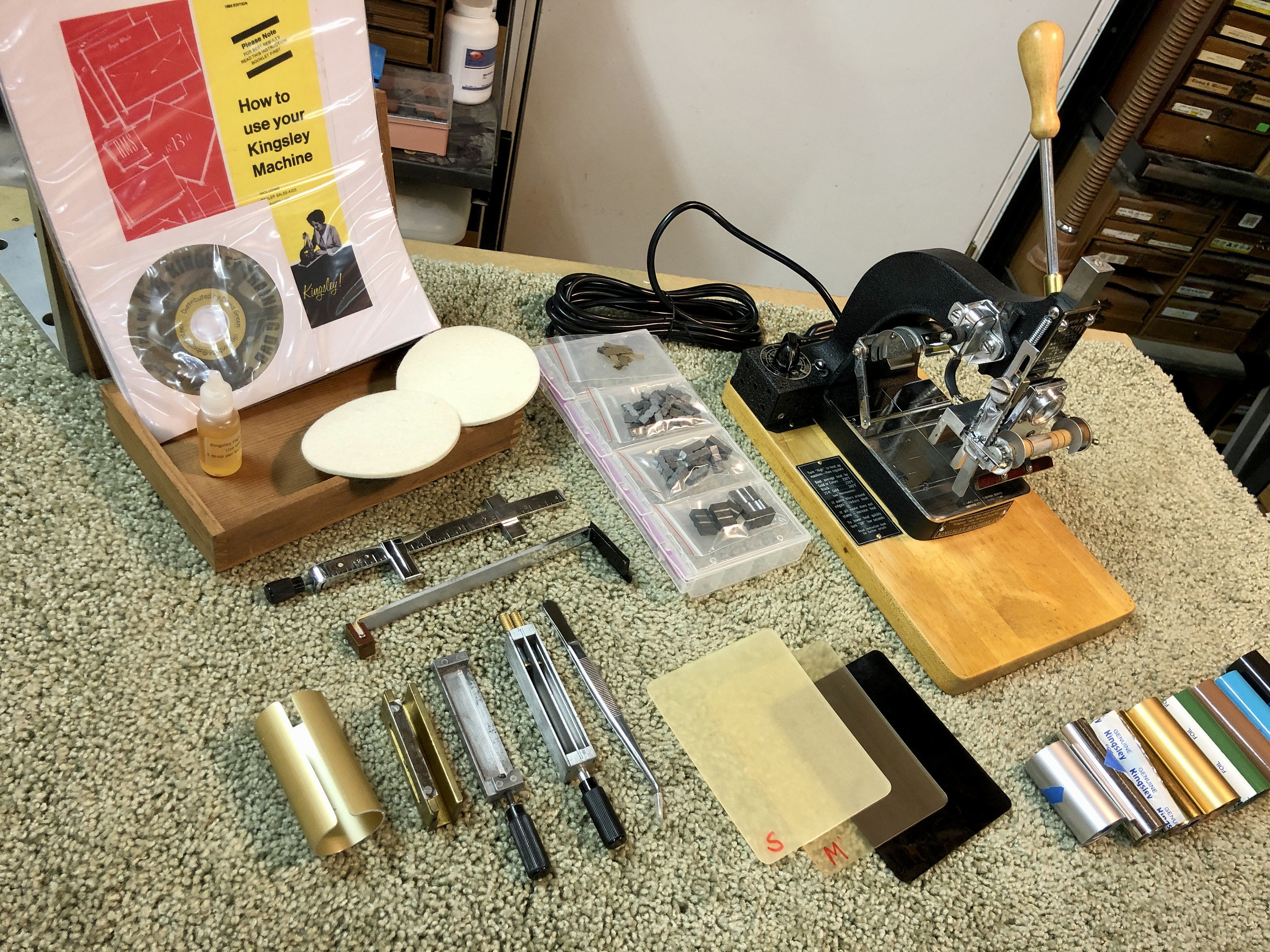 Kingsley Hot Stamping Machine complete Kit Model M50 2line Etsy