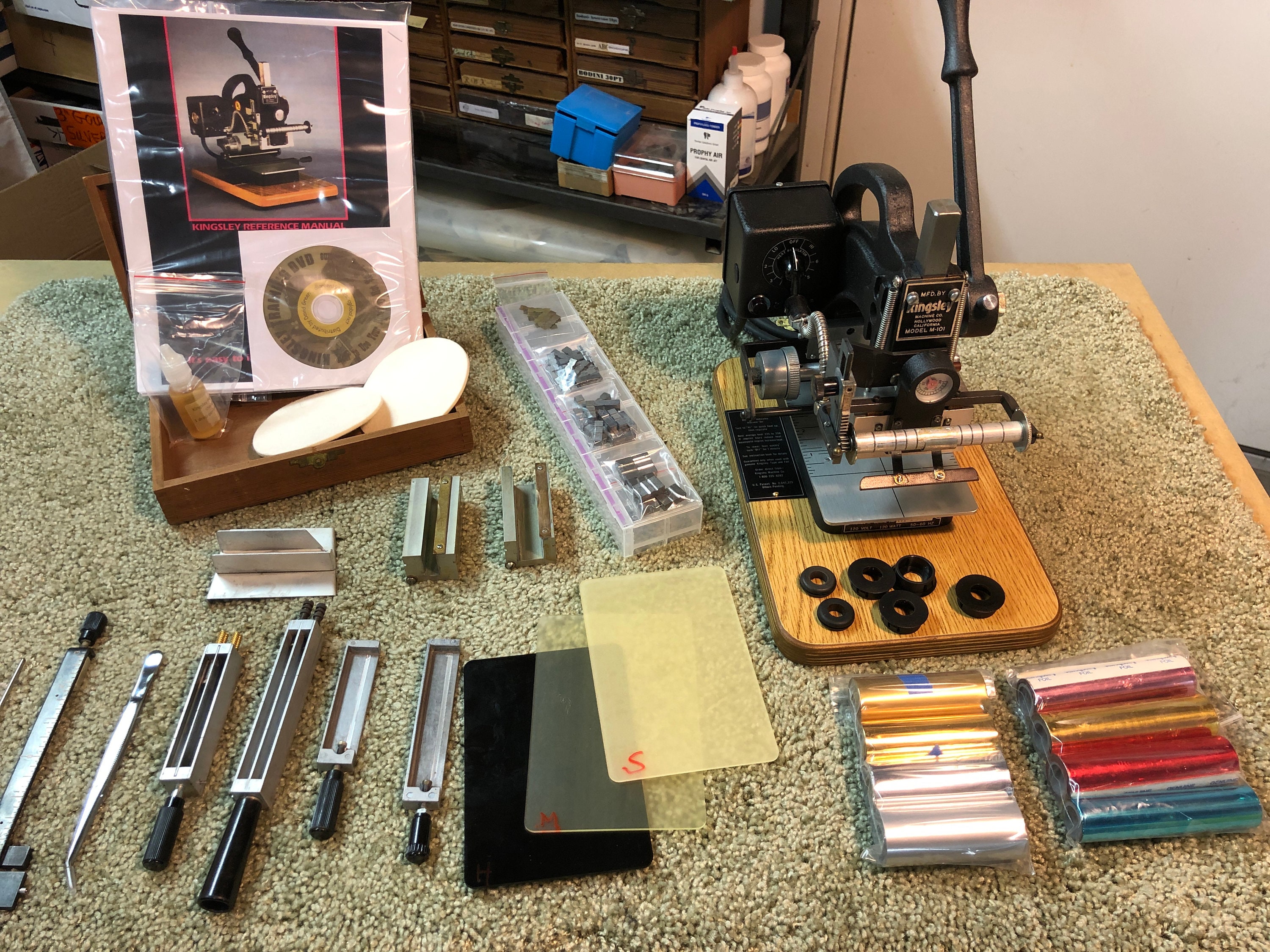5. Kingsley Hot Stamping Machine (complete Kit)- Model M101-analog