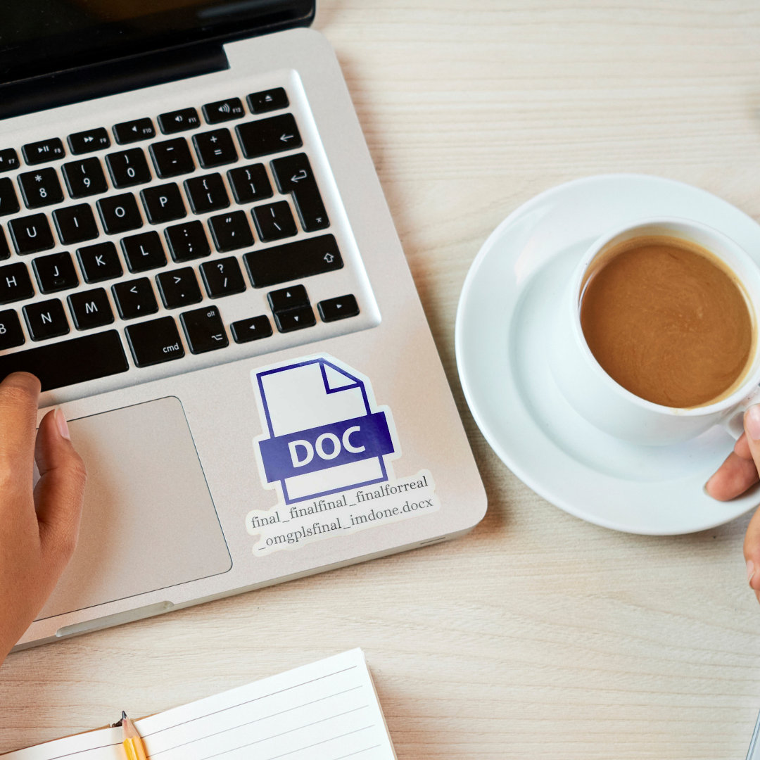 Final Word Doc Sticker - Etsy
