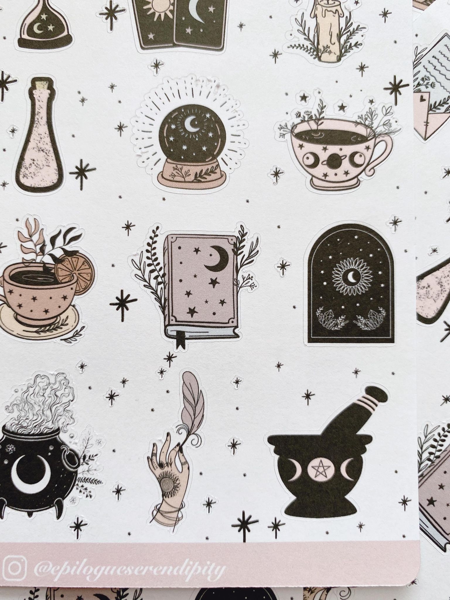 90's Doodles” Aesthetic Circle Sticker Sheet – Little Magic Prints