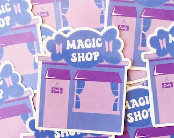 BTS Magic Shop Glossy Vinyl Sticker - Etsy