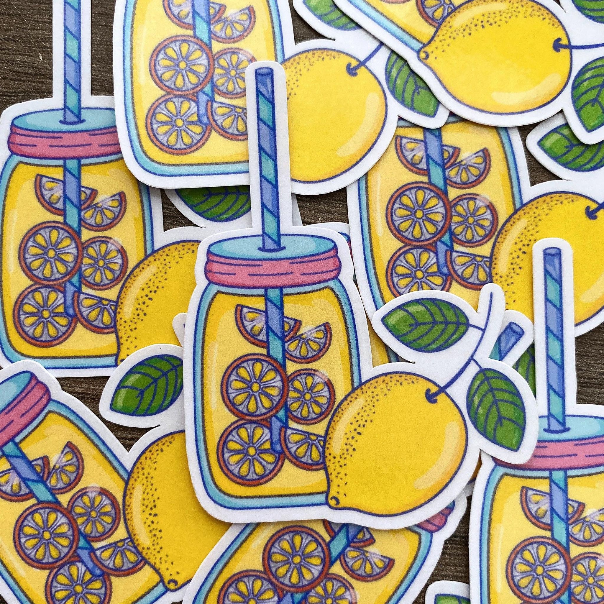 Lemonheads Sticker Lemonade Sticker - Etsy