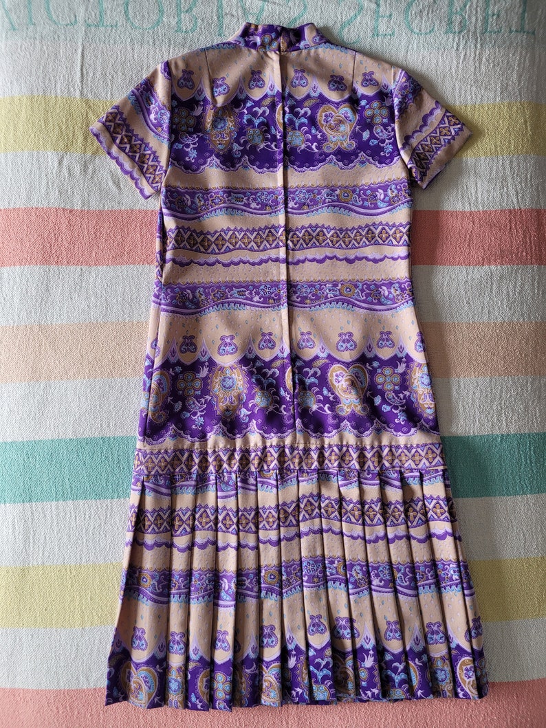 Paisley Psychedelic Mod Scooter Dress // Vintage 1960s / - Etsy