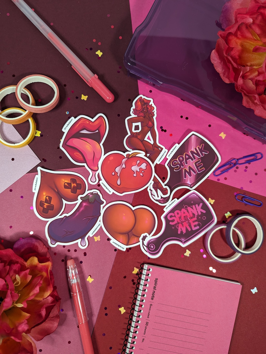Juiced Erotic Sticker Set | Sexy Matte Vinyl Decals - Etsy