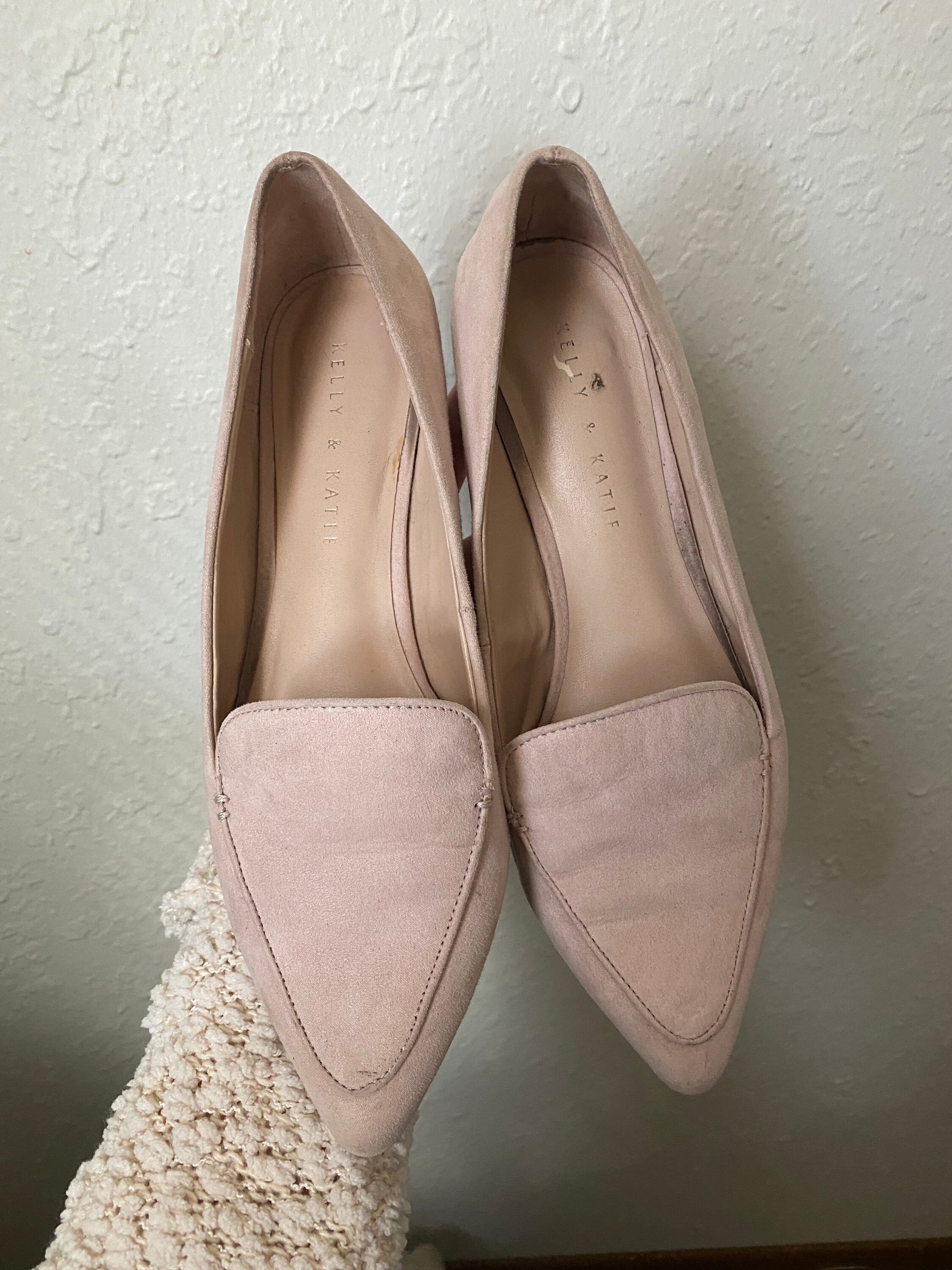 blush colored flats