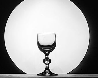 copa de jerez de bola de cristal vintage