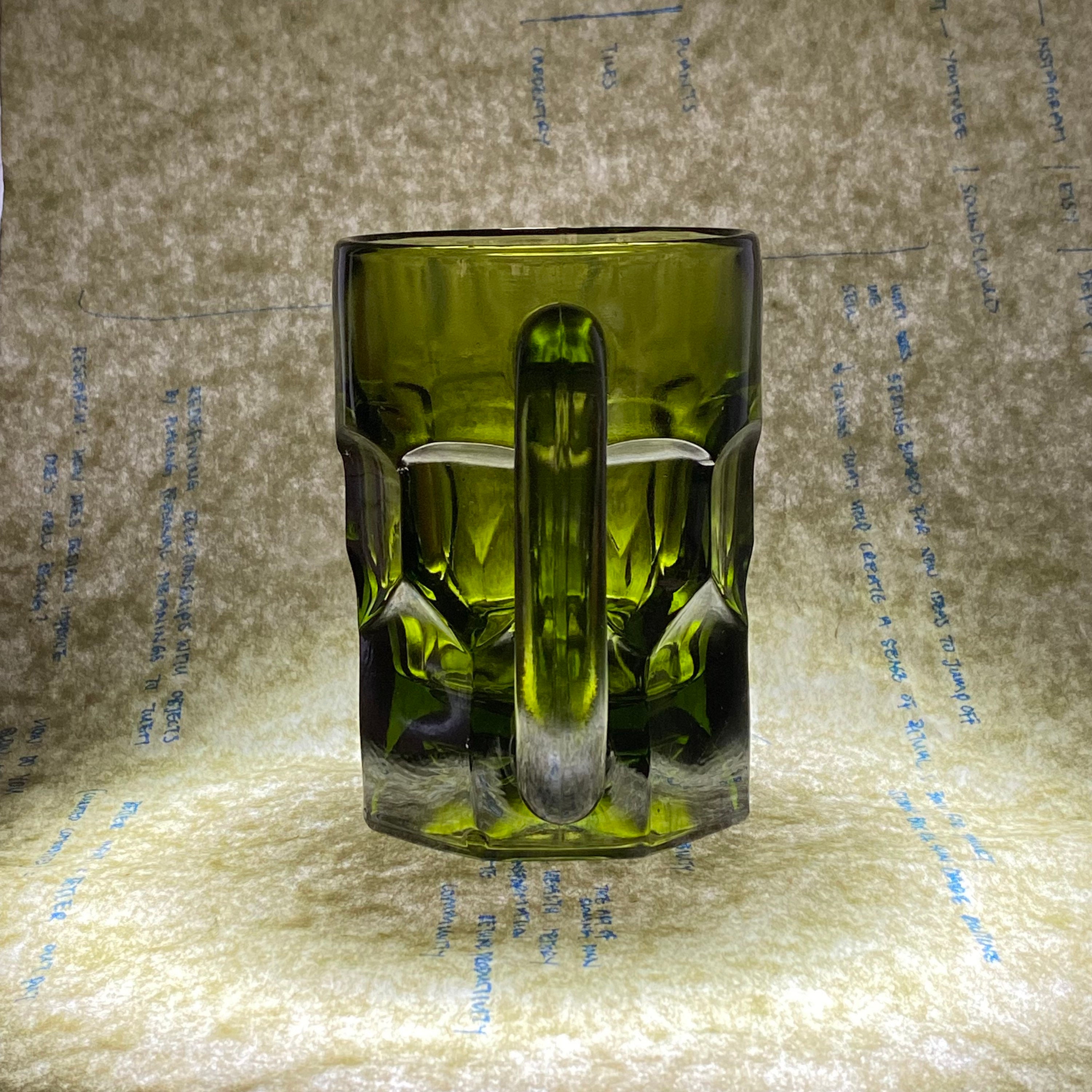 Emerald Green Dimple Beer Mug Etsy Australia