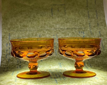 amber dessert wine glass