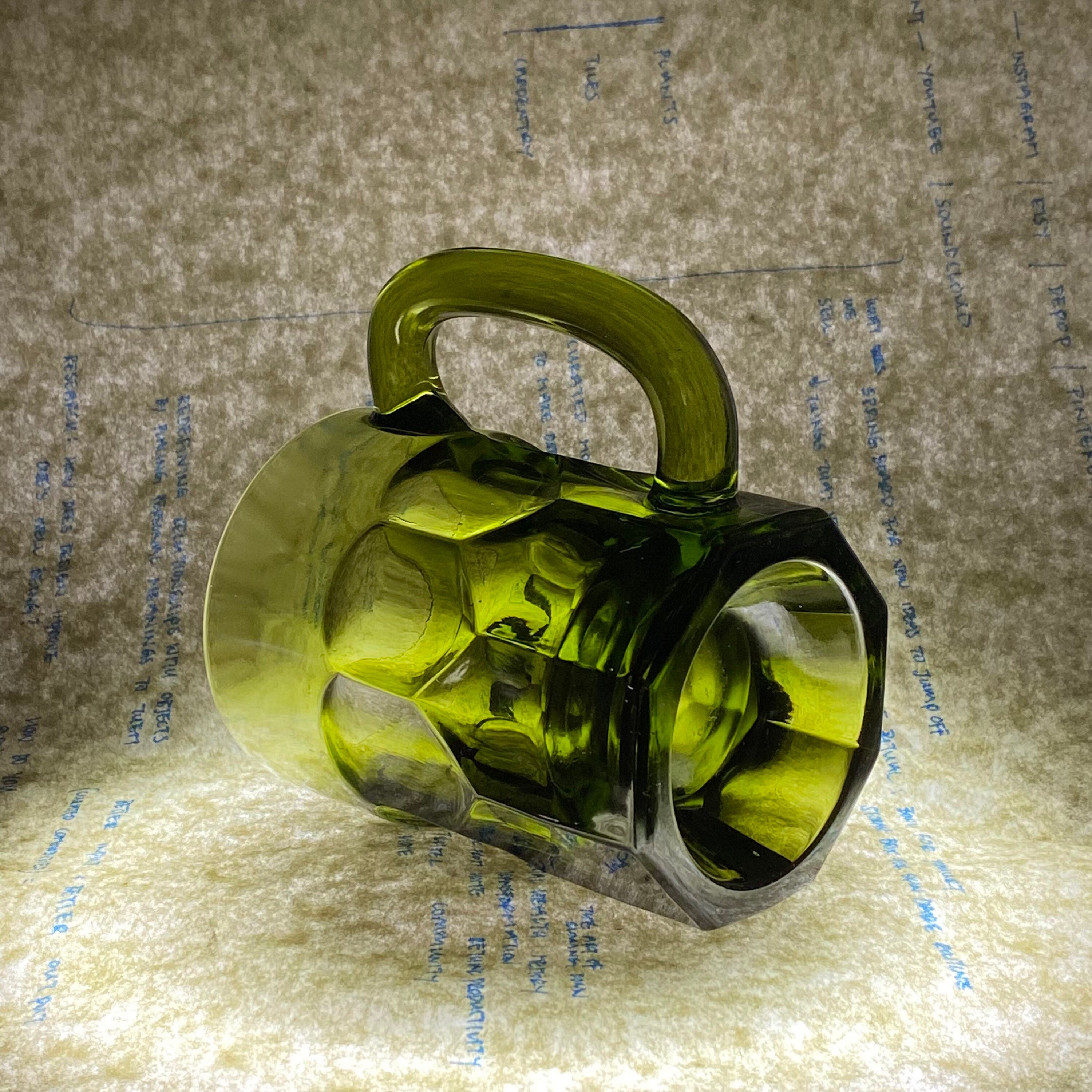 Emerald Green Dimple Beer Mug Etsy Australia