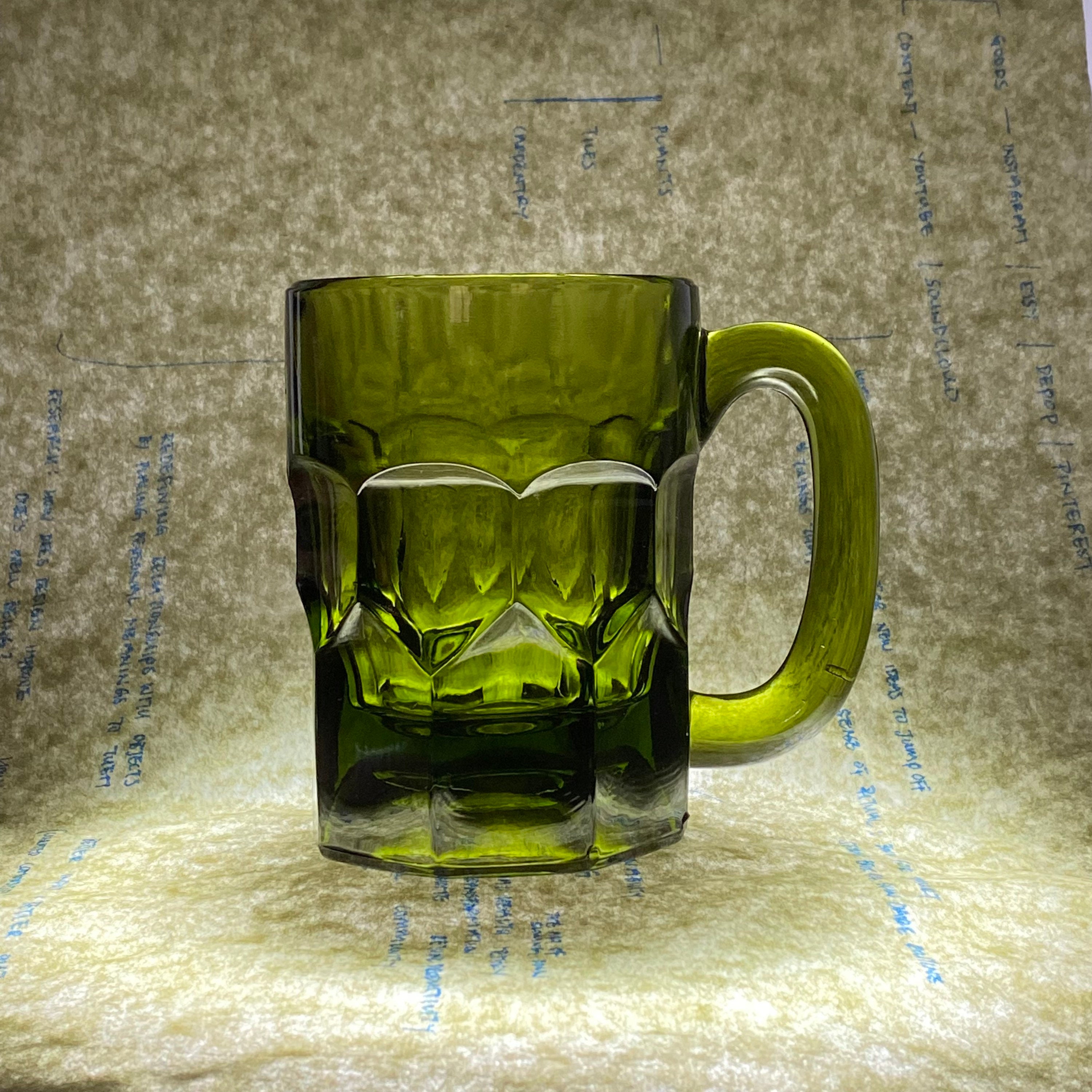 Emerald Green Dimple Beer Mug Etsy Australia