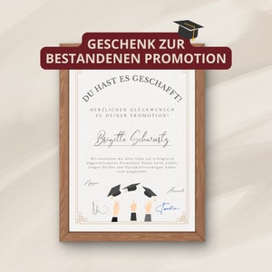 Bunter Schlüsselanhänger Mit Karte – Individuelles Geschenk Zur Promotion (Doktor, Jura, Physik)