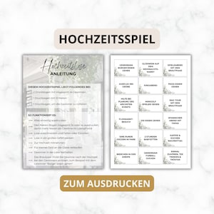 Wedding game, wedding money gift, party game