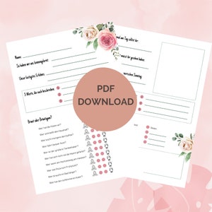 Hochzeit Gästebuch, Gästebuchkarten zum Ausdrucken
