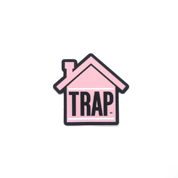 Trap House pink Sticker Etsy