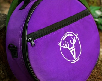 Drum bag for 37,5 cm 14,5 inch color PURPLE bendir, tar, shaman drum, frame drum, hand drum, water resistant cover