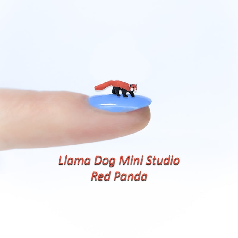Miniature Panda Figurines - Etsy