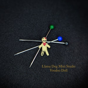 Miniature Voodoo Doll - Hand Painted Micro Figurines for Jewelry, Diorama's, Resin, Train Sets, Book Nook's, and more!