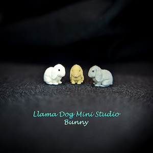 Miniature Bunny Rabbit Figurine - Micro Figurines for Jewelry, Diorama&#39;s, Resin, Train Sets, Book Nook&#39;s, and more!