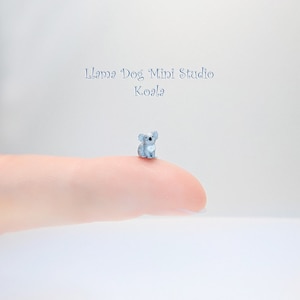 Micro Miniature Koala Figurine - Miniatures are great for Jewelry, Diorama's, Resin, Train Sets, Book Nook's, and more!