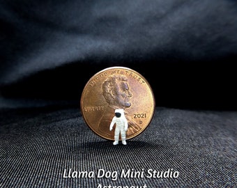 Hand Painted Micro Astronaut - Miniature Figurines for Jewelry, Diorama's, Resin, Train Sets, Book Nook's, and more!