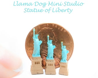 Miniature Statue of Liberty Figurine - Miniatures are great for Jewelry, Diorama&#39;s, Resin, Train Sets, Book Nook&#39;s, and more!
