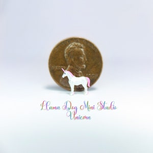 Miniature Unicorn - Micro Figurines for Jewelry, Diorama's, Resin, Train Sets, Book Nook's, and more!