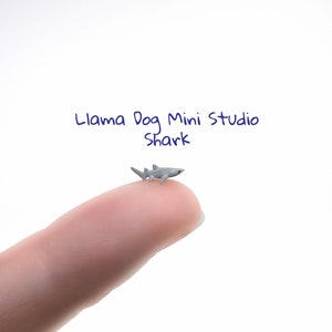 Extremely Tiny Micro Shark Figurine- Miniature Figurines for Jewelry, Diorama&#39;s, Resin, Train Sets, Book Nook&#39;s, and more!