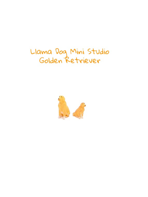 Golden Retriever Micro Miniature (6.8mm - 1/4") | Hand-Painted | Diorama Jewelry, Book Nooks, Dog Crafts +