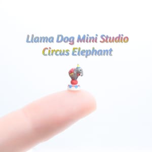 Extremely Tiny Micro Circus Elephant - Miniature Figurines for Jewelry, Diorama&#39;s, Resin, Train Sets, Book Nook&#39;s, and more!