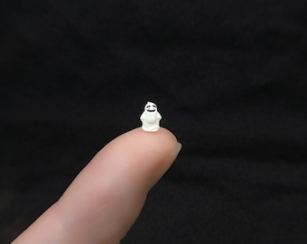 Extremely Tiny Micro Goofy Ghost - Miniature Figurines for Jewelry, Diorama&#39;s, Resin, Train Sets, Book Nook&#39;s, and more!