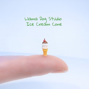 Extrem kleine Mikro-Eistüte - Miniaturfiguren für Schmuck, Dioramen, Harz, Eisenbahn, Bücherecke, und mehr!