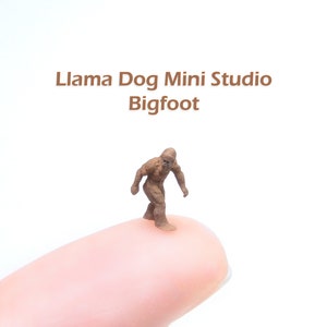 Extrem kleine Micro Big Foot Figur - Miniaturen sind ideal für Schmuck, Dioramen, Harz, Zugsets, Bücherecken und vieles mehr!